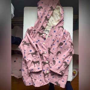 Hatley Pink Horse Print Kids Jacket